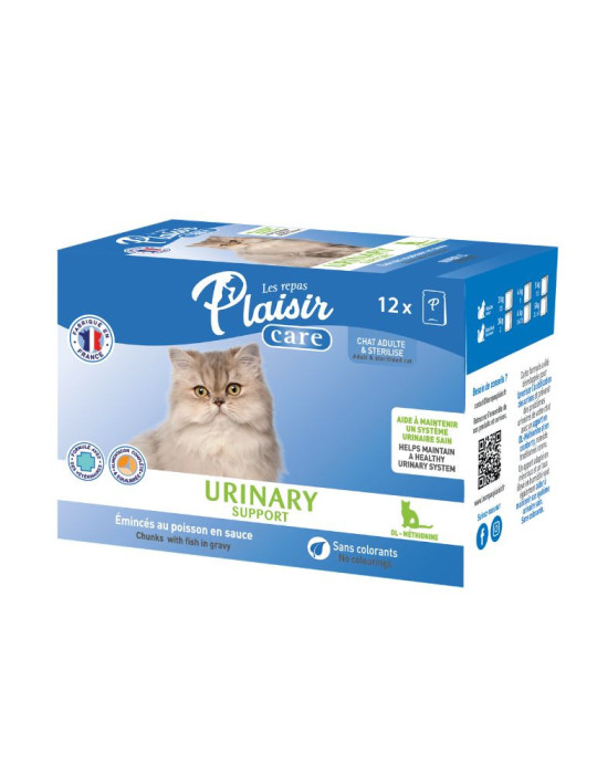 Sachet fraîcheur chat adulte soutien urinaire poisson | Repas Plaisir Care