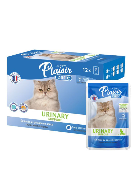 Sachet fraîcheur chat adulte soutien urinaire poisson | Repas Plaisir Care