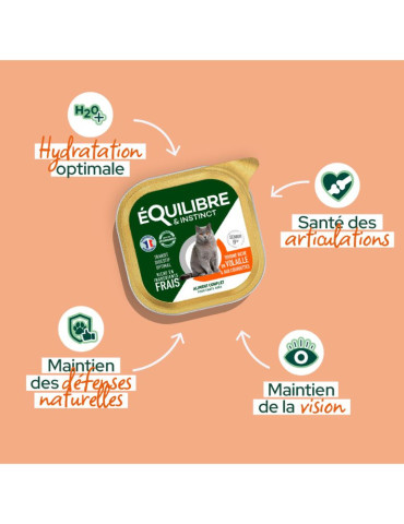 Pâtée chat stérilisé volaille | Équilibre & Instinct 2