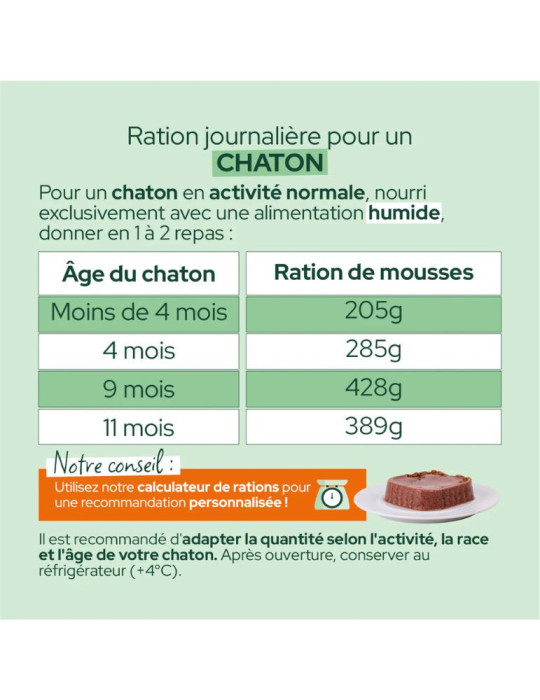 Pâtée mousse chaton saumon – croissance | Équilibre & Instinct