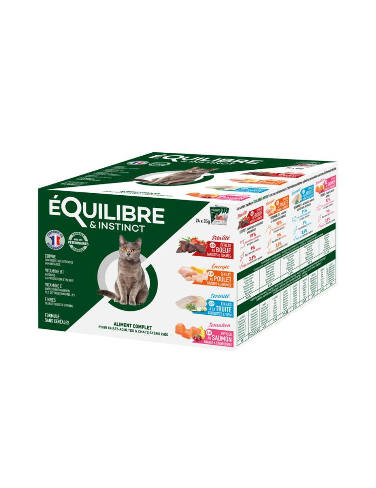 Sachet fraîcheur chat stérilisé multipack | Équilibre & Instinct