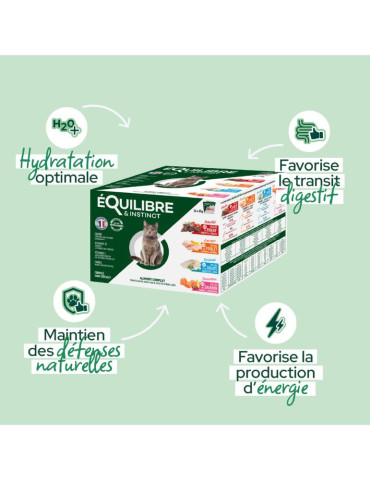 Sachet fraîcheur chat stérilisé multipack | Équilibre & Instinct 2