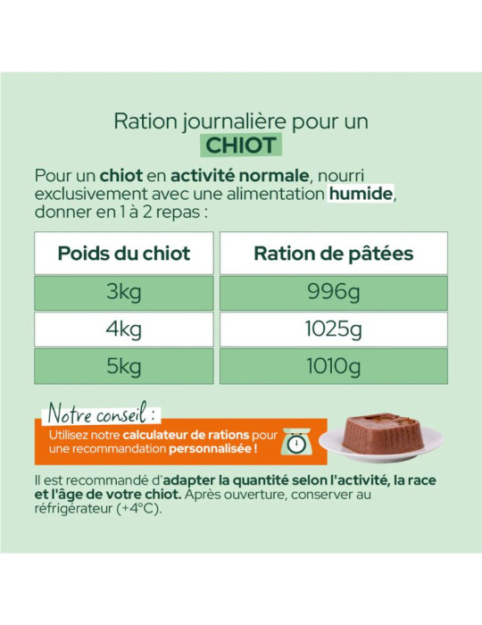 Pâtée chiot grande taille volaille | Équilibre & Instinct