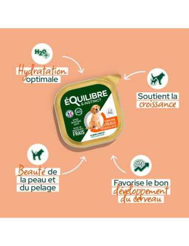 Pâtée en mousse chiot au saumon | Équilibre & Instinct 2