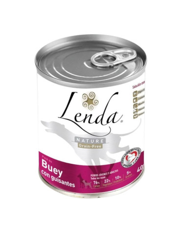 Pâtée pour chien sans céréales Boeuf et Pois – Lenda Nature 2