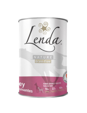 Pâtée pour chien sans céréales Boeuf et Pois – Lenda Nature