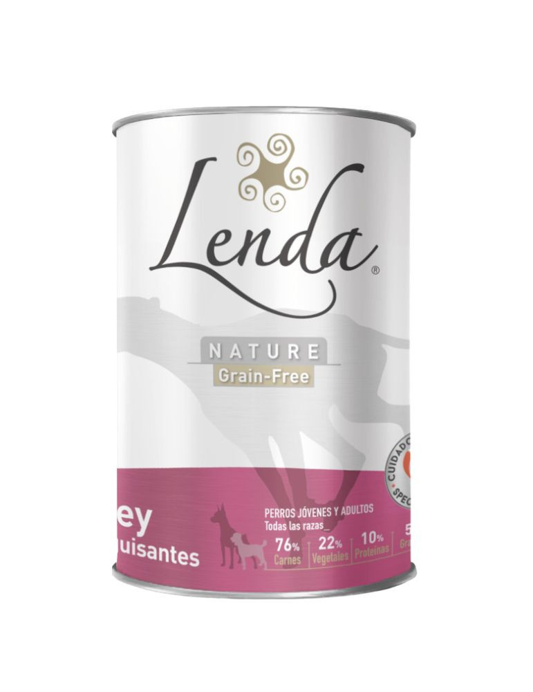 Pâtée pour chien sans céréales Boeuf et Pois – Lenda Nature