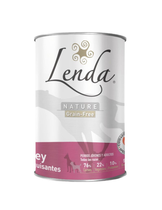 Pâtée pour chien sans céréales Boeuf et Pois – Lenda Nature