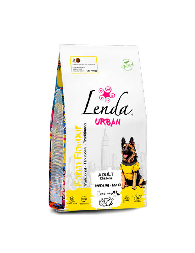 Croquettes chien grande race – Poulet | Lenda Urban