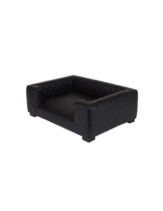 Canapé Edoardo Faux Cuir Noir Lord Lou