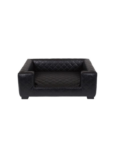 Canapé Edoardo Faux Cuir Noir Lord Lou