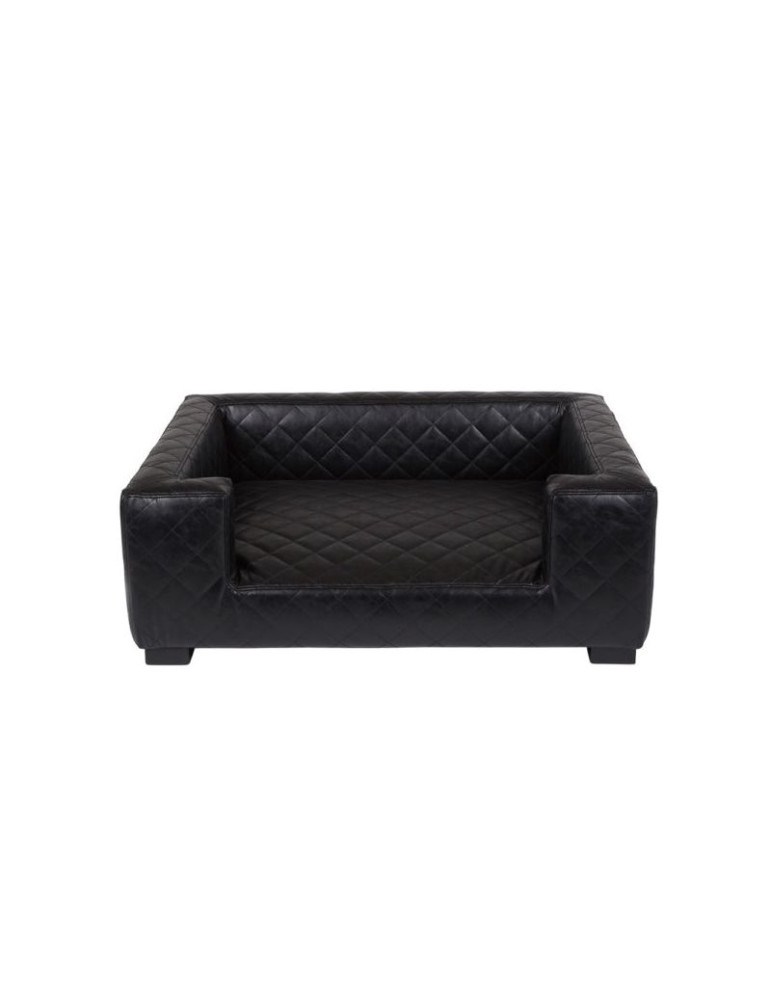 Canapé Edoardo Faux Cuir Noir Lord Lou Canapé Edoardo Faux Cuir Noir Lord Lou