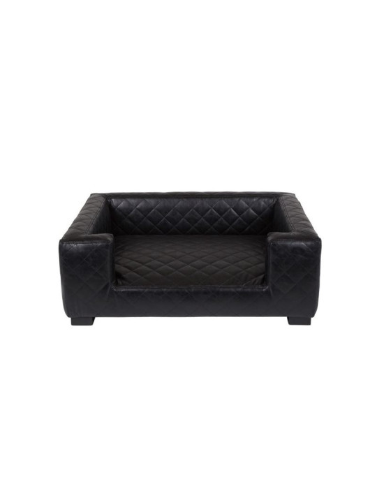 Canapé Edoardo Faux Cuir Noir Lord Lou Canapé Edoardo Faux Cuir Noir Lord Lou