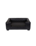 Canapé Edoardo Faux Cuir Noir Lord Lou