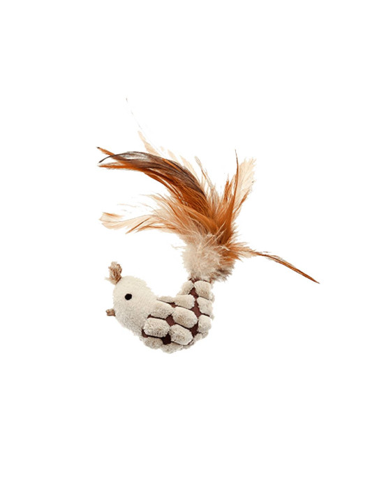 Jouet pour Chat Paire d'oiseaux sonores avec Plumes Ferribiella