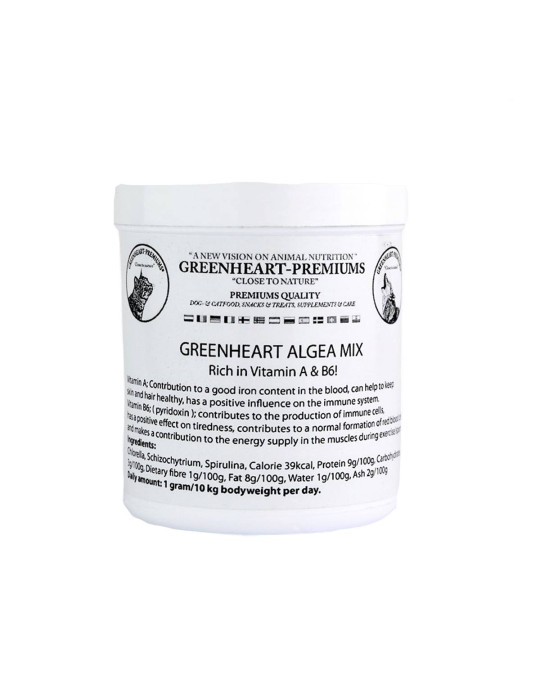 Greenheart chien chat poudre d'algues Algea Mix Greenheart chien chat poudre d'algues Algea Mix