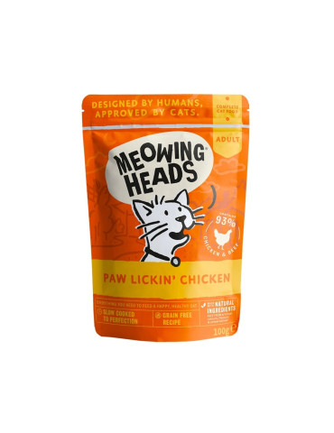 Meowing Heads Pâtée Chat Poulet "Paw Lickin' Chicken"