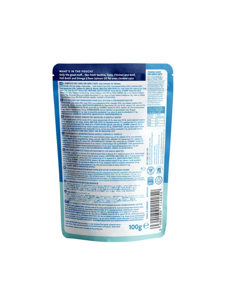 Meowing Heads Pâtée Chat Sardine "Surf & Turf"