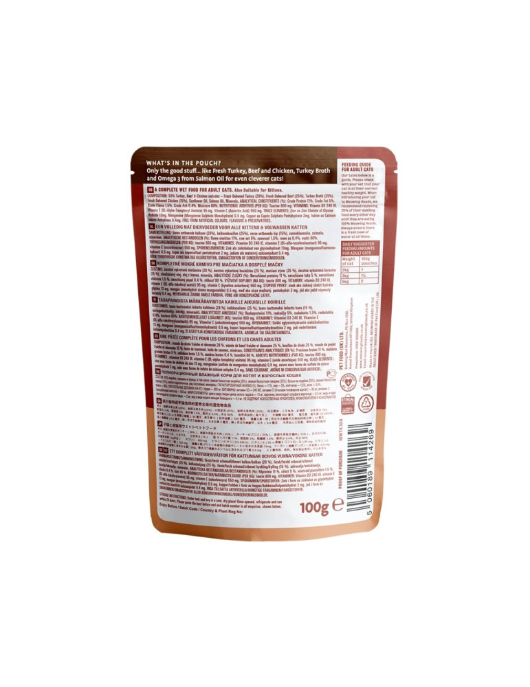 Meowing Heads Pâtée Chat Dinde "Top-Cat"