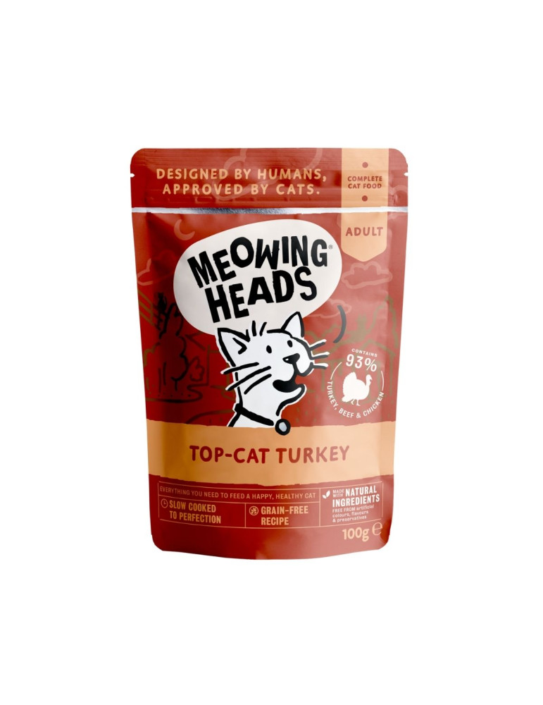 Meowing Heads Pâtée Chat Dinde "Top-Cat"
