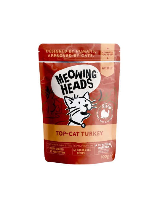 Meowing Heads Pâtée Chat Dinde "Top-Cat"